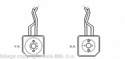 AVA QUALITY COOLING vw3100 -  масляный радиатор, двигательное масло